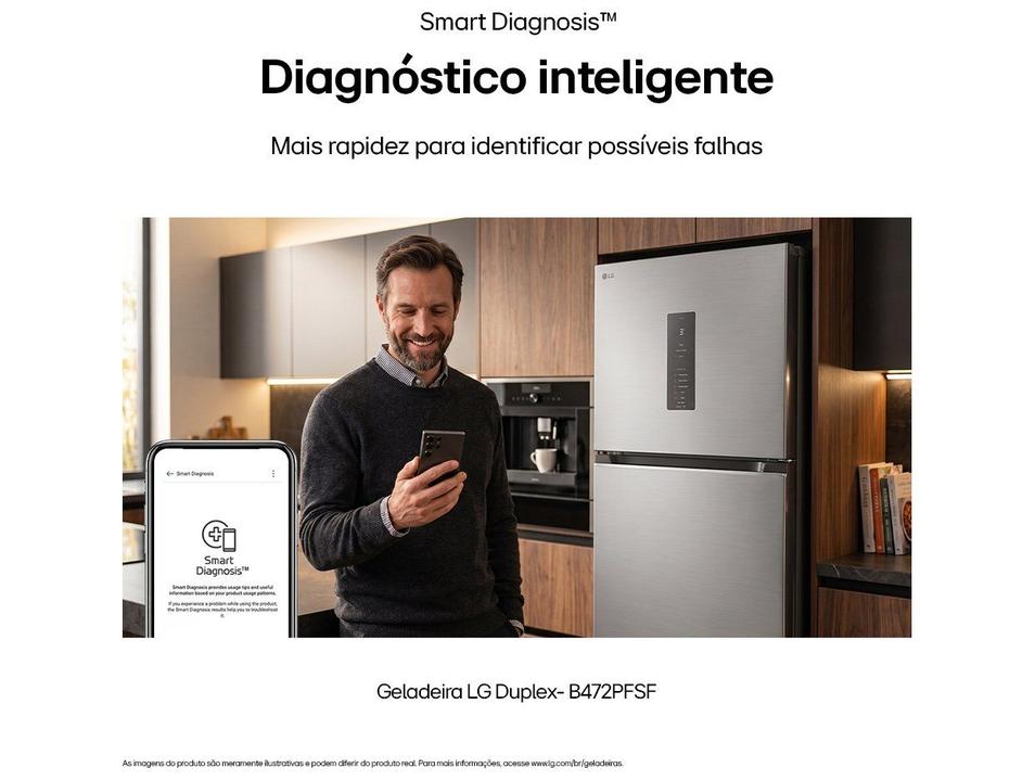 Geladeira/Refrigerador LG Frost Free 2 Portas 476L GB-B472PFSF Bivolt - 7