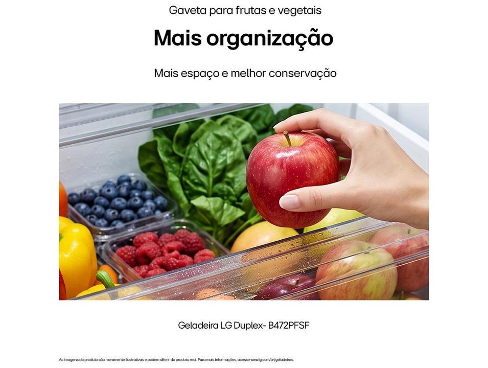 Geladeira/Refrigerador LG Frost Free 2 Portas 476L GB-B472PFSF Bivolt - 10