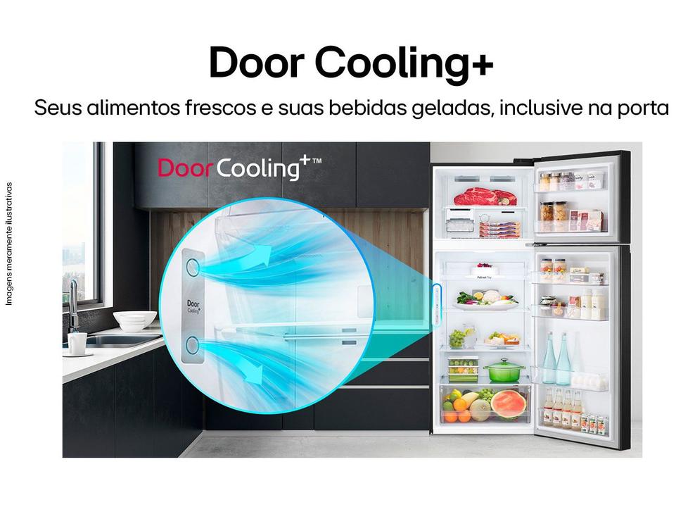 Geladeira/Refrigerador LG Frost Free Black 395L - 5