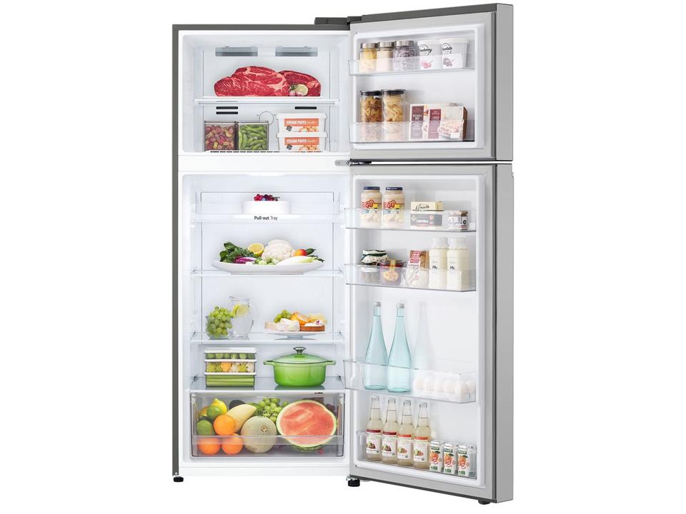 Geladeira/Refrigerador LG Frost Free Inox Duplex 375L GN-B372PFM - 9
