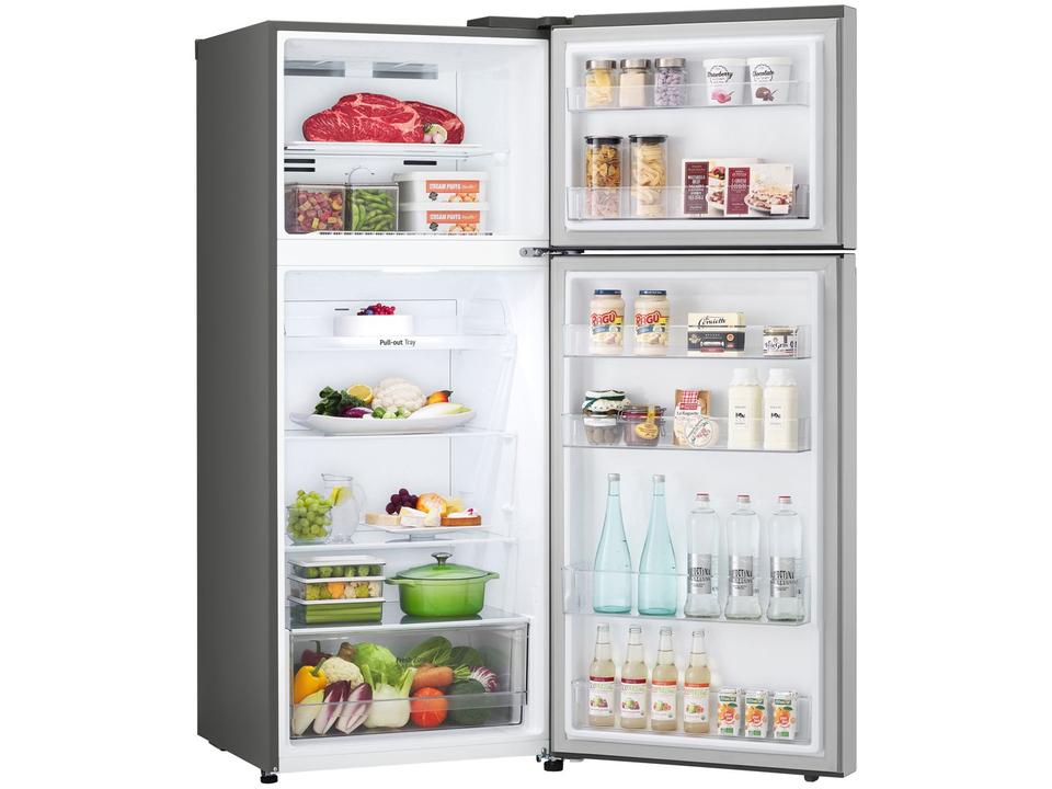 Geladeira/Refrigerador LG Frost Free Inox Duplex 375L GN-B372PFM - 10