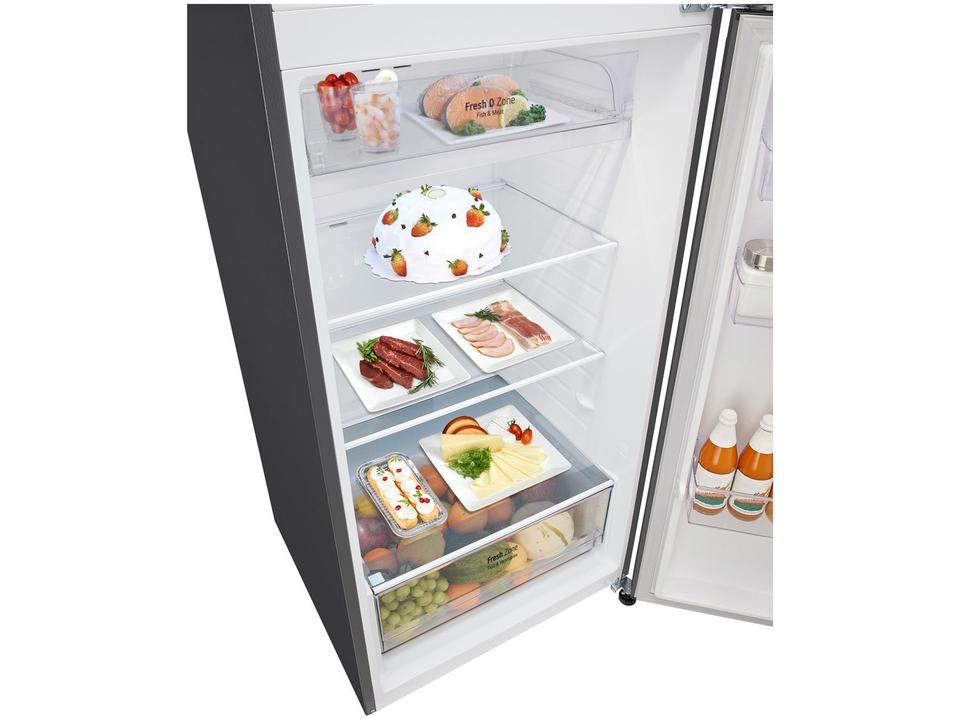Geladeira/Refrigerador LG Frost Free Inox Duplex 461L GN-B452PFF - 12