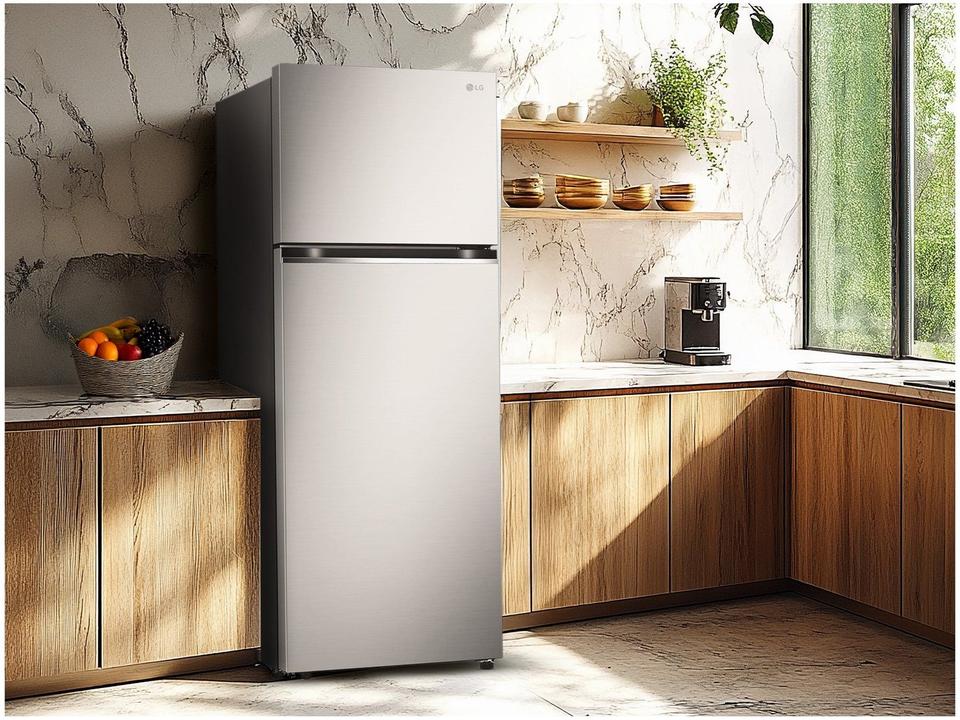 Geladeira/Refrigerador LG Frost Free Inox Duplex 461L GN-B452PFF - 11