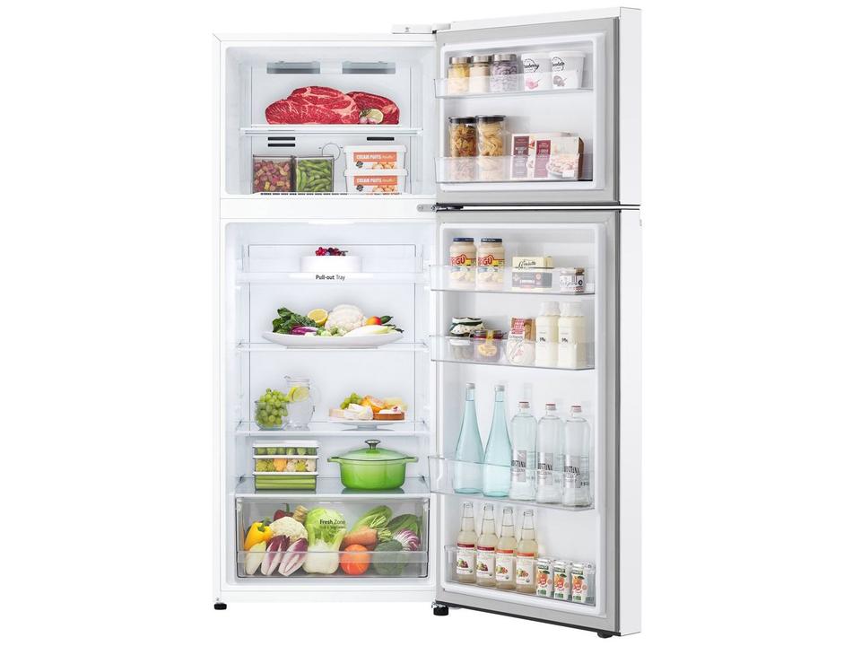 Geladeira/Refrigerador LG Frost Free Inox Duplex Branca 375L GN-B372PQW - 12