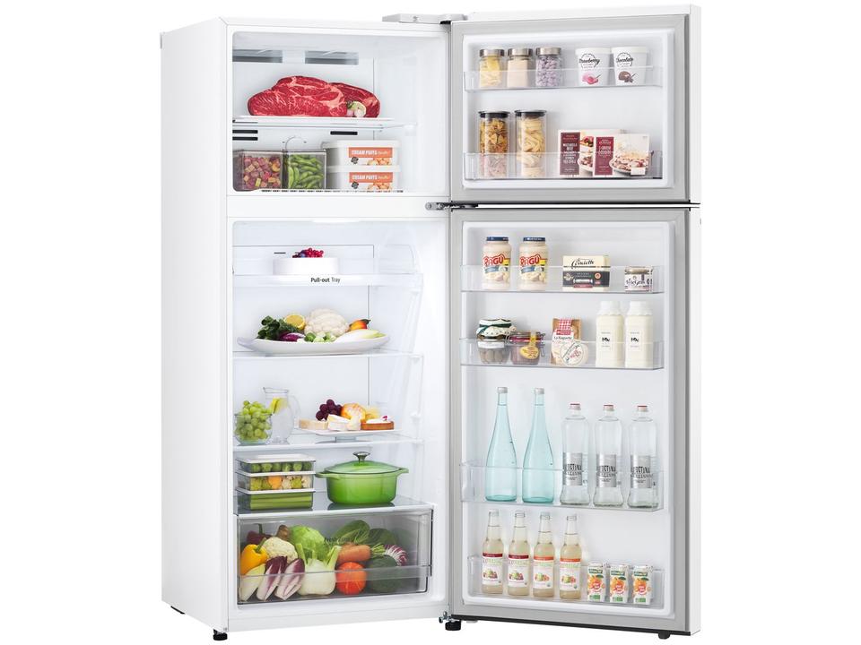 Geladeira/Refrigerador LG Frost Free Inox Duplex Branca 375L GN-B372PQW - 12
