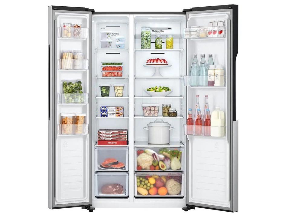 Geladeira/Refrigerador LG Frost Free Side by Side Prata 509L GC-B187PQAL - 16