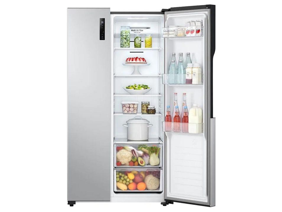 Geladeira/Refrigerador LG Frost Free Side by Side Prata 509L GC-B187PQAL - 17