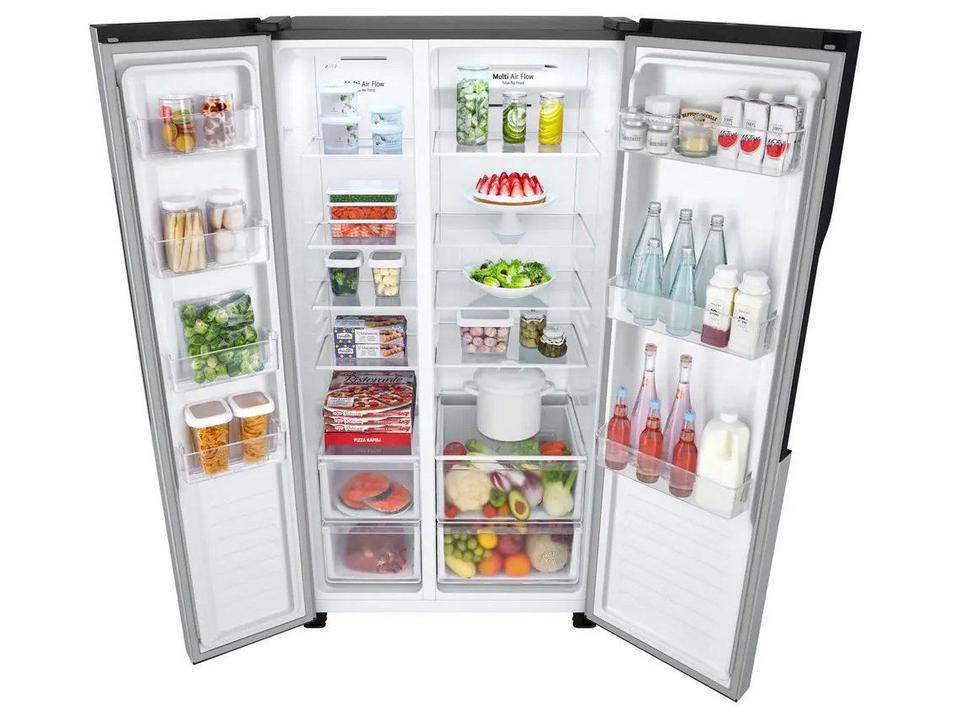 Geladeira/Refrigerador LG Frost Free Side by Side Prata 509L GC-B187PQAL - 15