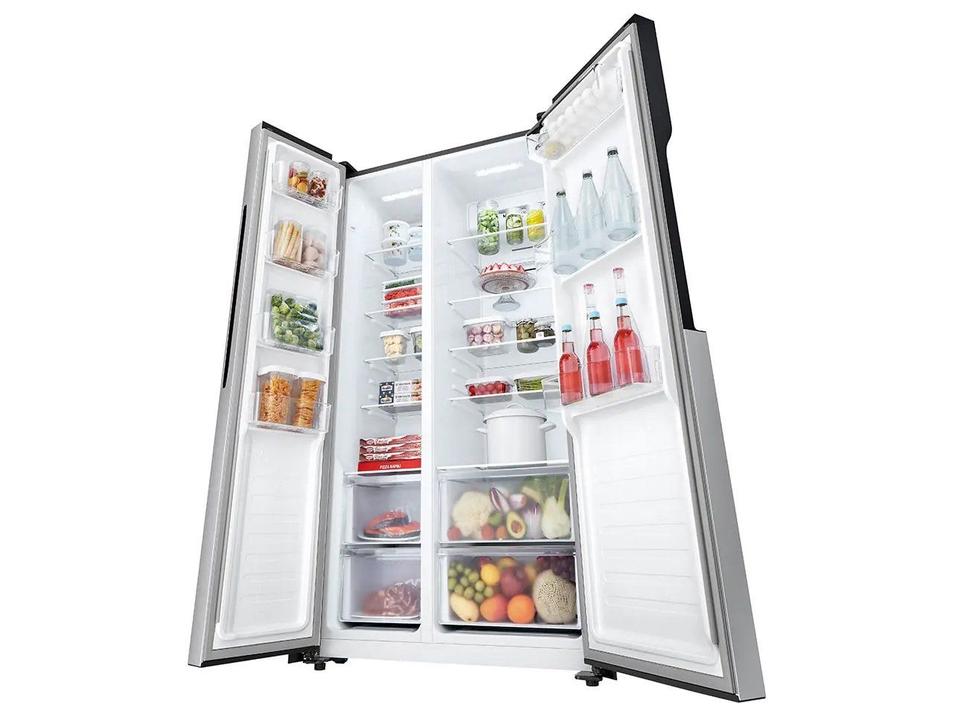 Geladeira/Refrigerador LG Frost Free Side by Side Prata 509L GC-B187PQAL - 19