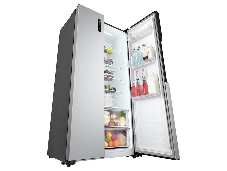 Geladeira/Refrigerador LG Frost Free Side by Side Prata 509L GC-B187PQAL - 18