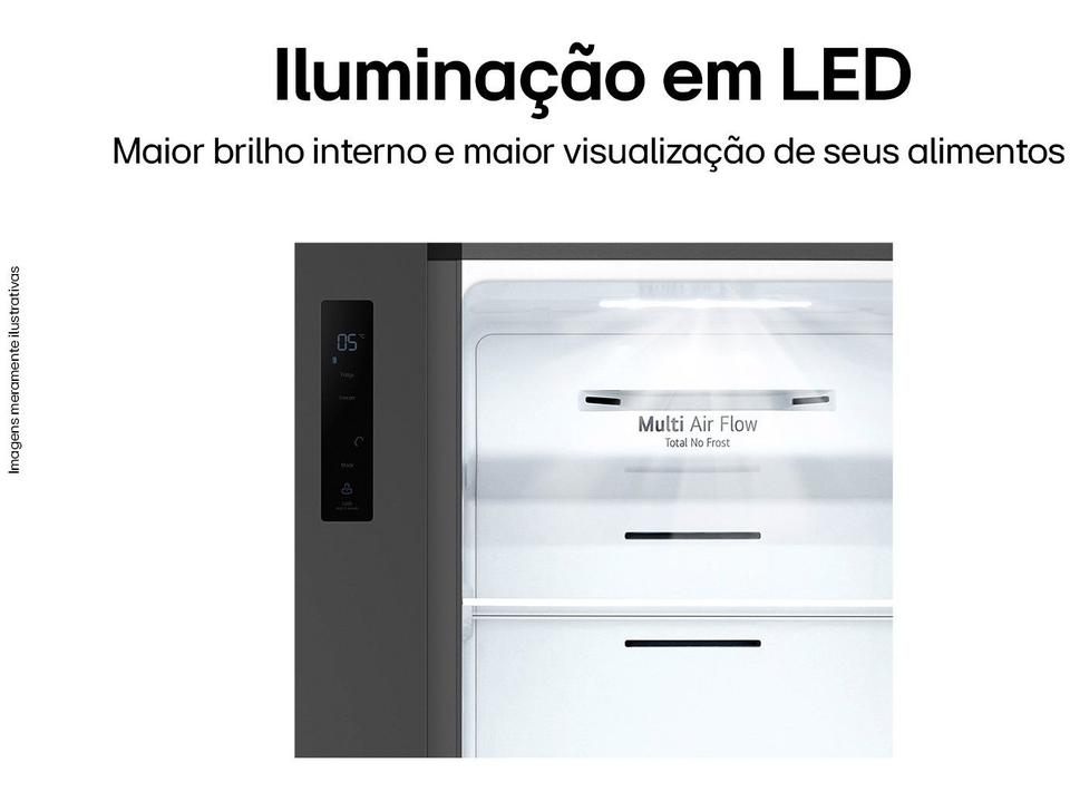 Geladeira/Refrigerador LG Frost Free Side by Side Prata 509L GC-B187PQAM - 5