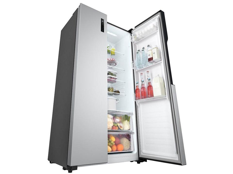 Geladeira/Refrigerador LG Frost Free Side by Side Prata 509L GC-B187PQAM - 18