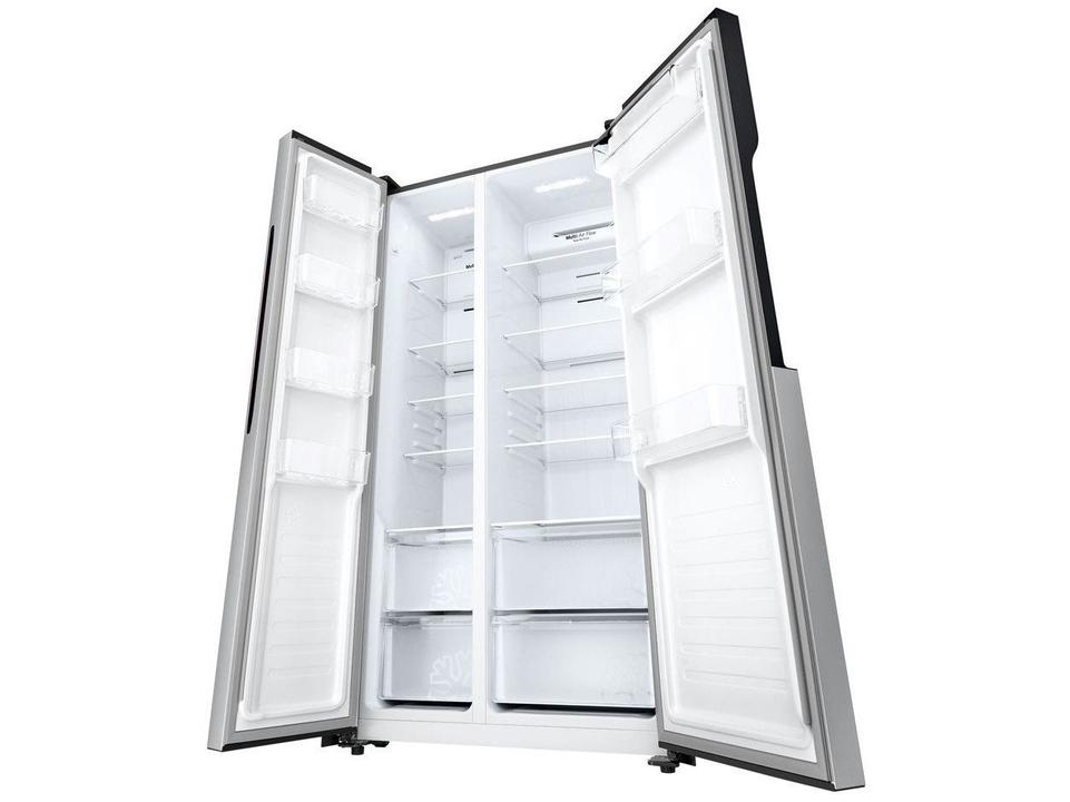 Geladeira/Refrigerador LG Frost Free Side by Side Prata 509L GC-B187PQAM - 24