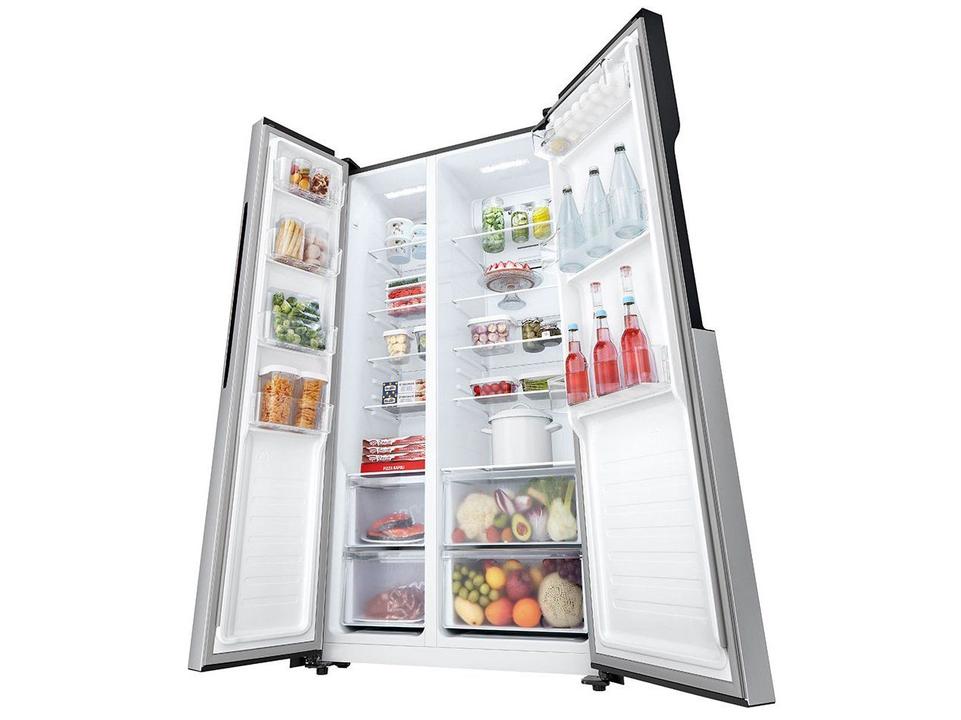 Geladeira/Refrigerador LG Frost Free Side by Side Prata 509L GC-B187PQAM - 19