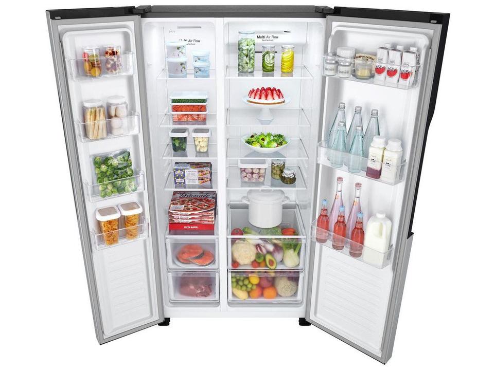 Geladeira/Refrigerador LG Frost Free Side by Side Prata 509L GC-B187PQAM - 15