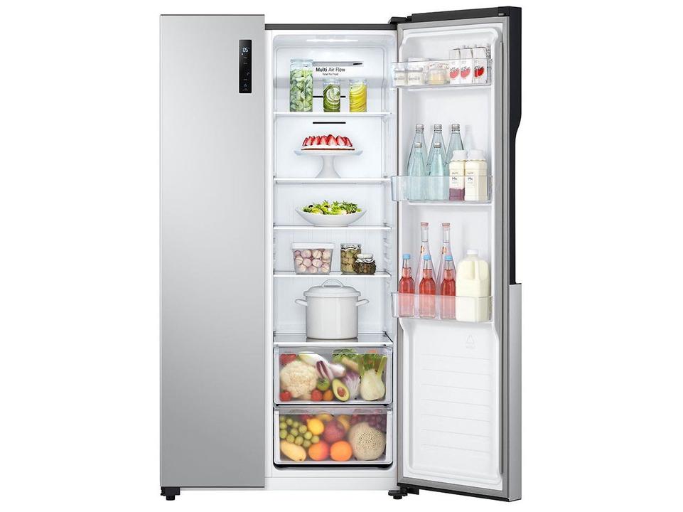 Geladeira/Refrigerador LG Frost Free Side by Side Prata 509L GC-B187PQAM - 17