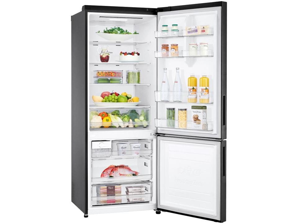Geladeira/Refrigerador LG Frost Free Smart Preta - 451L Inox Look GC-B569NQLC.AMCFSBS - 110 V - 18
