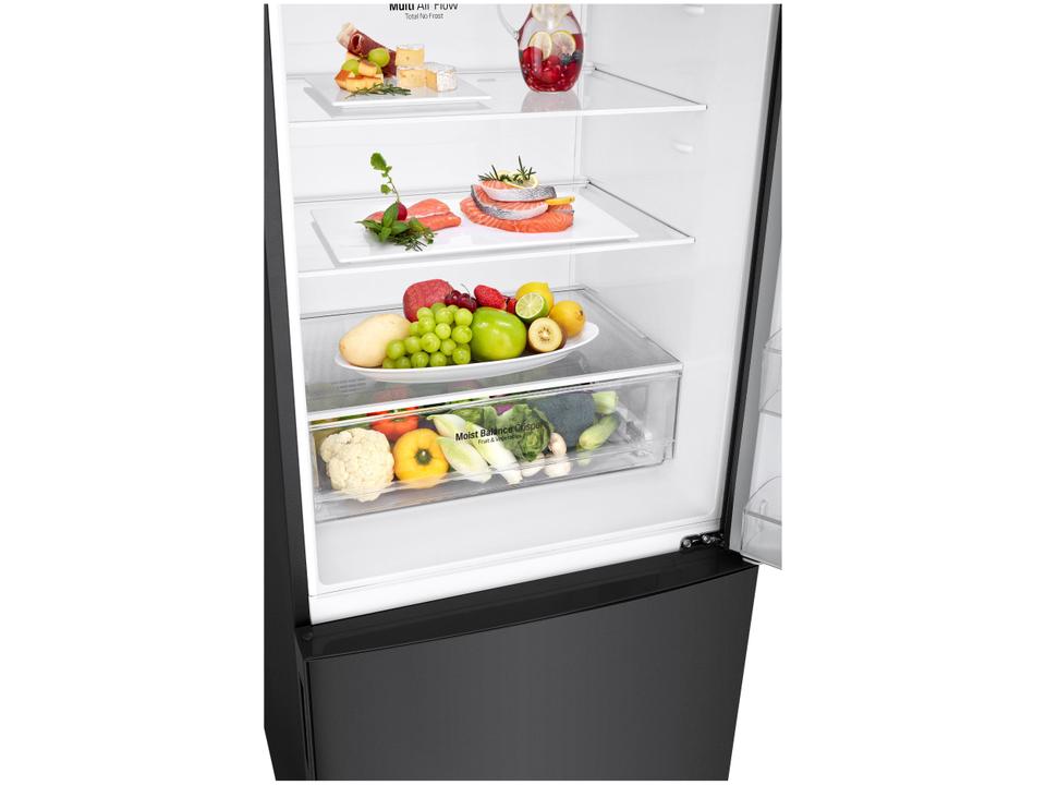 Geladeira/Refrigerador LG Frost Free Smart Preta - 451L Inox Look GC-B569NQLC.AMCFSBS - 110 V - 12