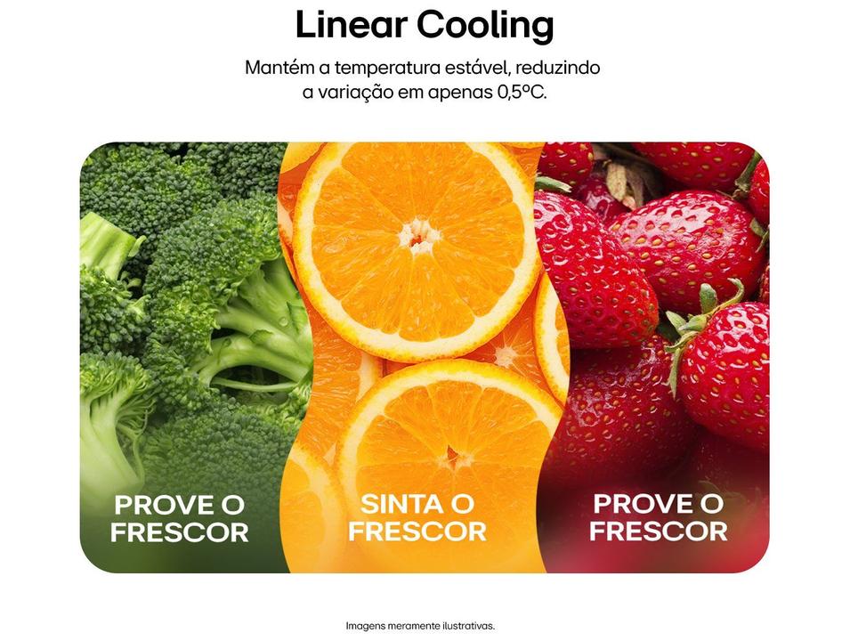 Geladeira/Refrigerador LG Smart Frost Free Side by Side Inox Look 638L GC-L267KLQX Bivolt - 6