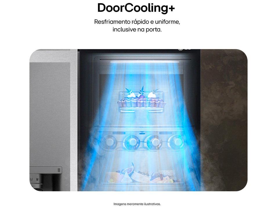 Geladeira/Refrigerador LG Smart Frost Free Side by Side Inox Look 638L GC-L267KLQX Bivolt - 5