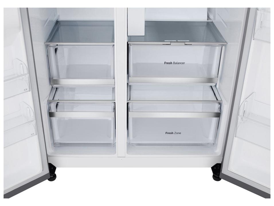 Geladeira/Refrigerador LG Smart Frost Free Side by Side Inox Look 638L GC-L267KLQX Bivolt - 17