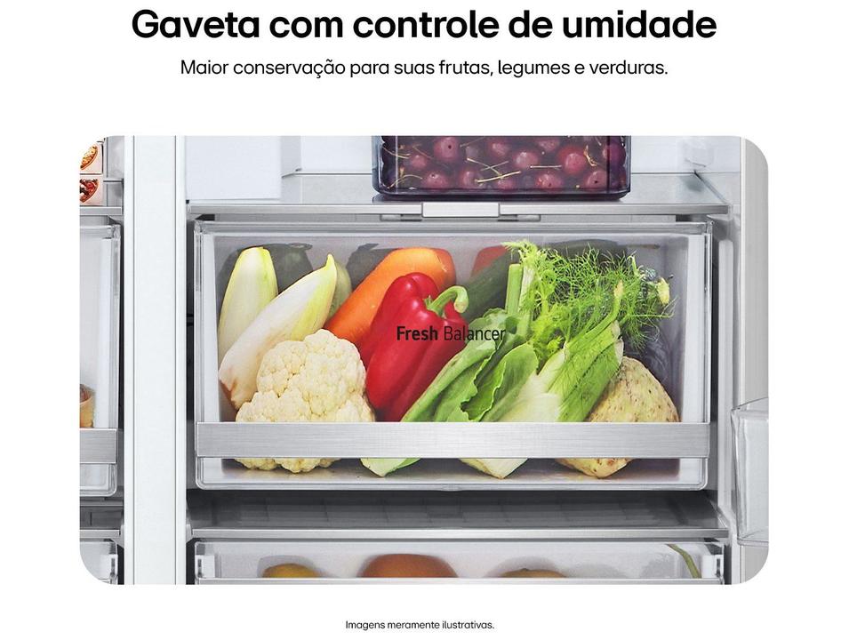 Geladeira/Refrigerador LG Smart Frost Free Side by Side Inox Look 638L GC-L267KLQX Bivolt - 8
