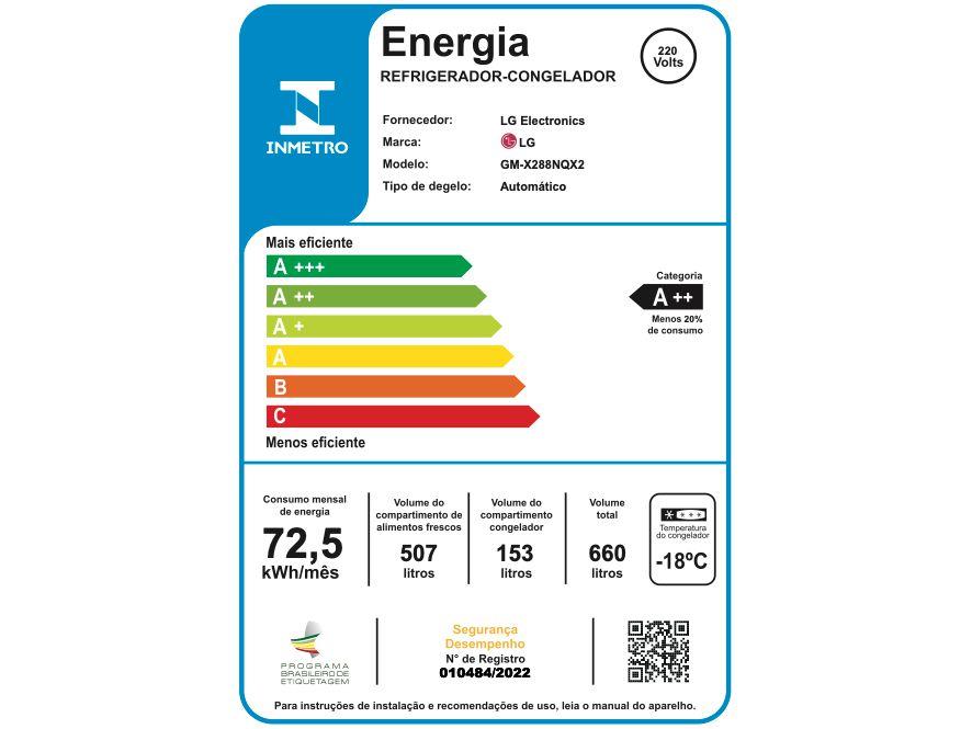 Geladeira/Refrigerador LG Smart Side by Side French Door Black Inox 660L GM-X288NQXH - 25