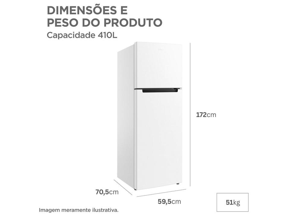 Geladeira/Refrigerador Midea Cycle Defrost Duplex Branca 410L RT554 - 8