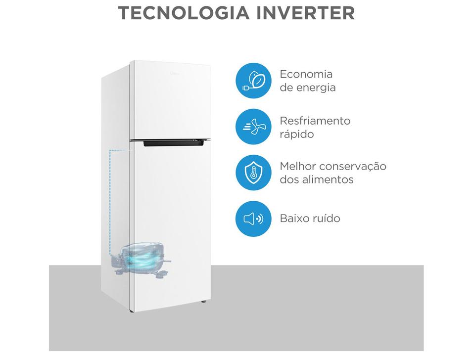 Geladeira/Refrigerador Midea Cycle Defrost Duplex Branca 410L RT554 - 1