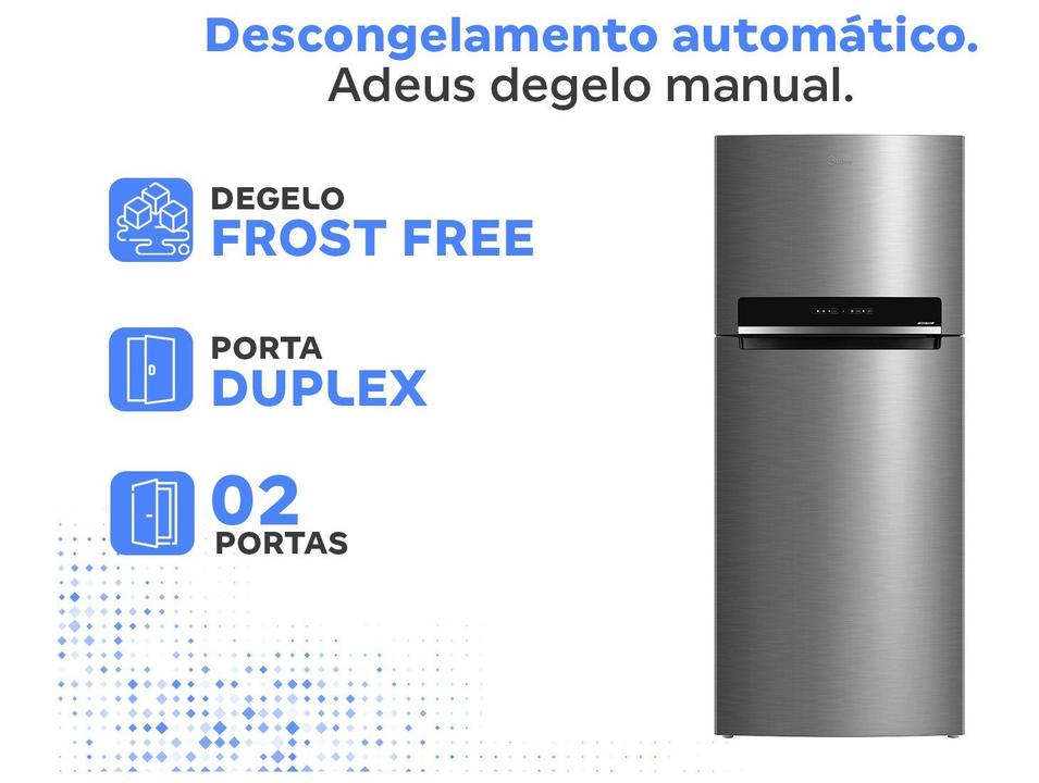 Geladeira/Refrigerador Midea Frost Free 2 Portas 473L MDRT611EVA461 - 2