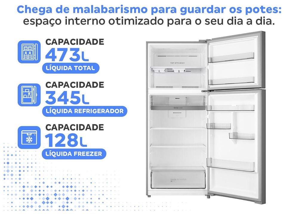 Geladeira/Refrigerador Midea Frost Free 2 Portas 473L MDRT611EVA461 - 3