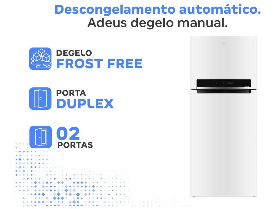 Geladeira/Refrigerador Midea Frost Free 2 Portas Branca 473L MDRT611EVA011 - 2