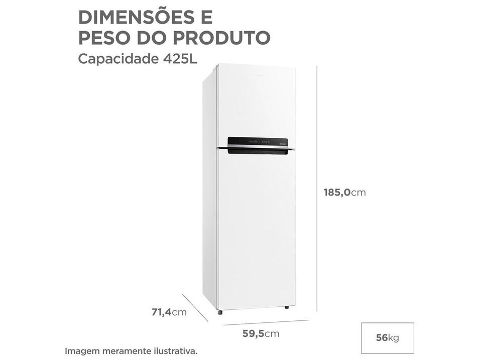 Geladeira/Refrigerador Midea Frost Free Duplex Branca 425L MDRT572EVD013 Bivolt - 7