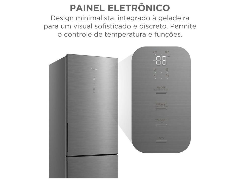 Geladeira/Refrigerador Midea Frost Free Inverse Cor Inox 401L MDRB548FGD463 Bivolt - 2