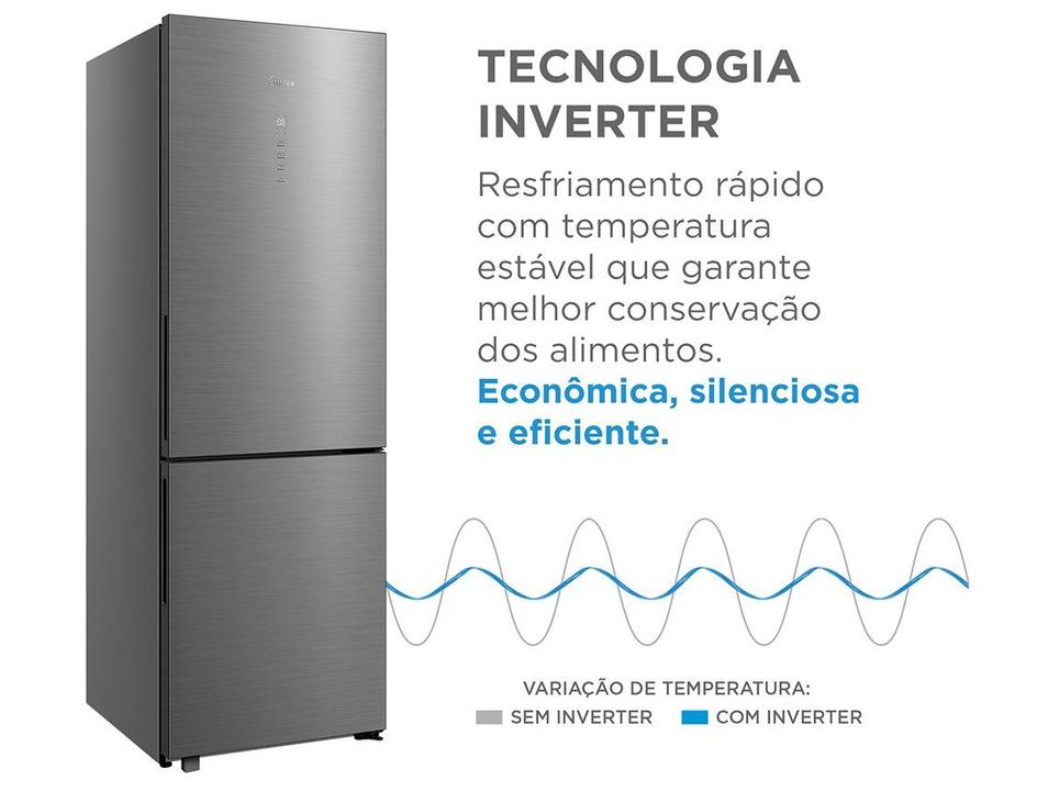Geladeira/Refrigerador Midea Frost Free Inverse Cor Inox 401L MDRB548FGD463 Bivolt - 3
