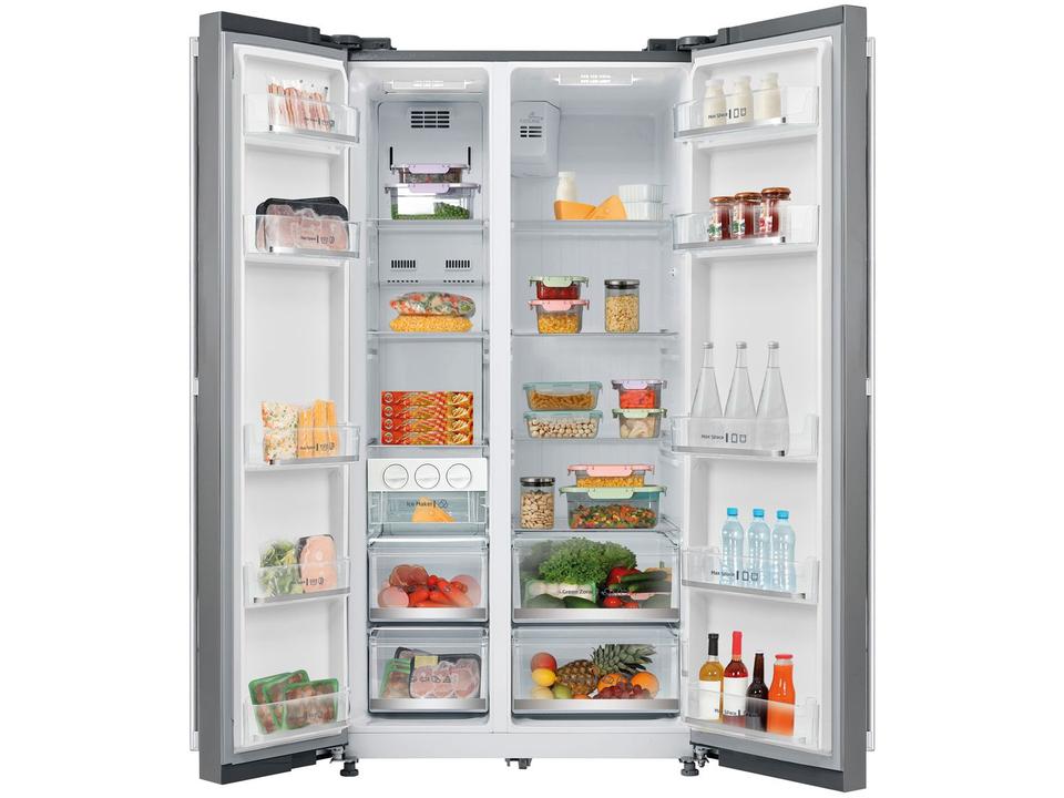 Geladeira/Refrigerador Midea Frost Free Side by Side Capacidade 528L RS5871 - 110 V - 4
