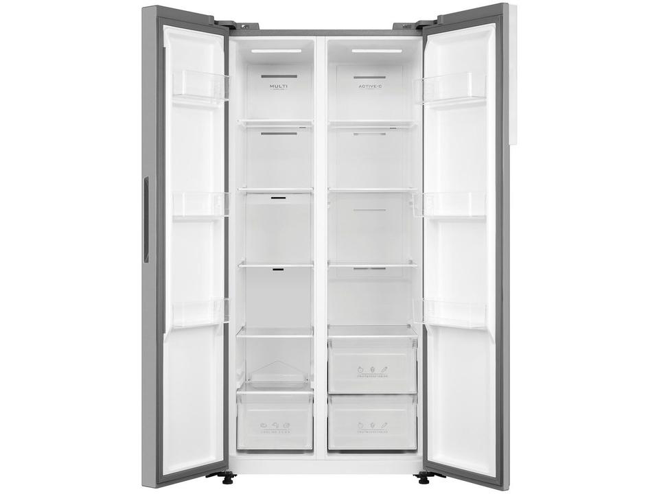 Geladeira/Refrigerador Midea Side by Side Prata 442L MDRS598FGA041 - 4
