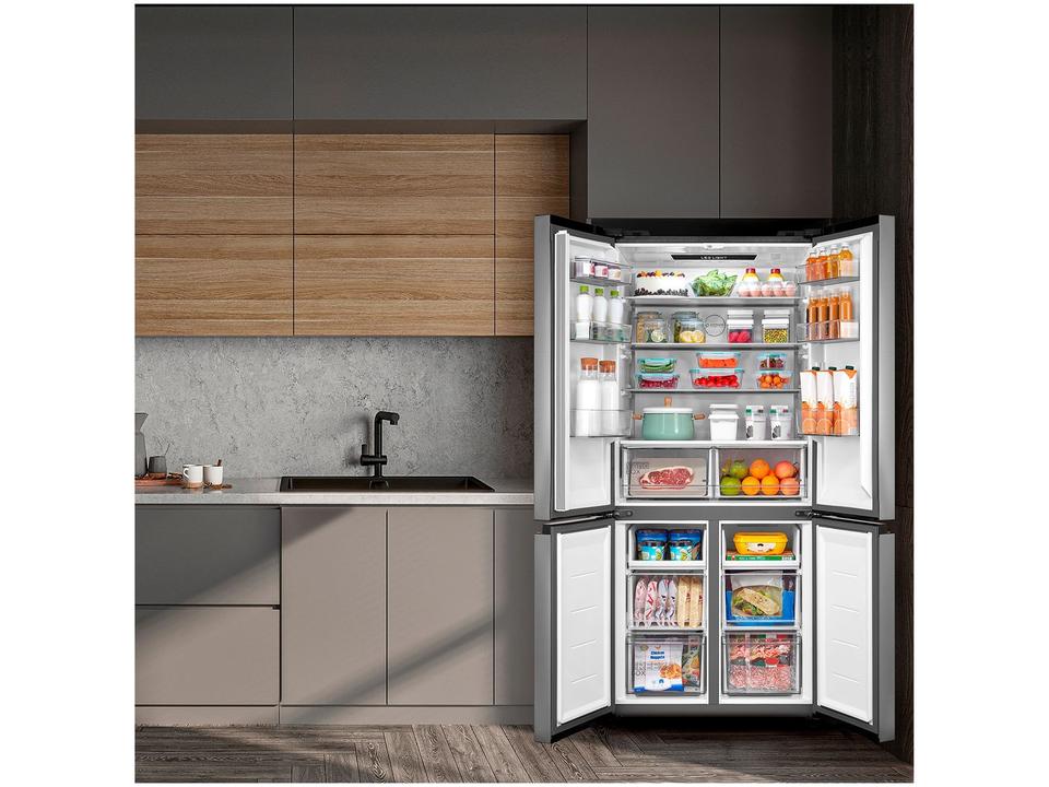 Geladeira/Refrigerador Midea Smart Frost Free French Door Prata 474L MD-RF691FGD463 Bivolt - 3