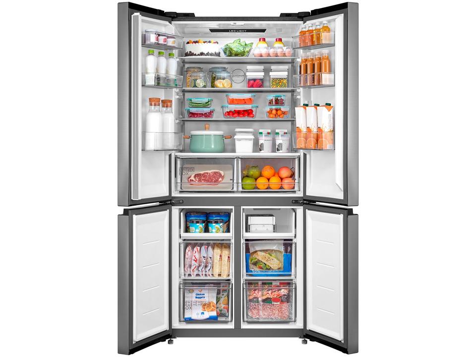 Geladeira/Refrigerador Midea Smart Frost Free French Door Prata 474L MD-RF691FGD463 Bivolt - 4