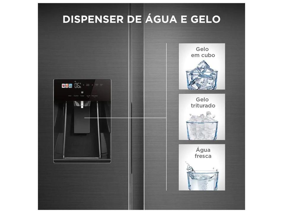 Geladeira/Refrigerador Midea Smart Sensor Frost Free Prata 570L MDRS761MYD461 - 5