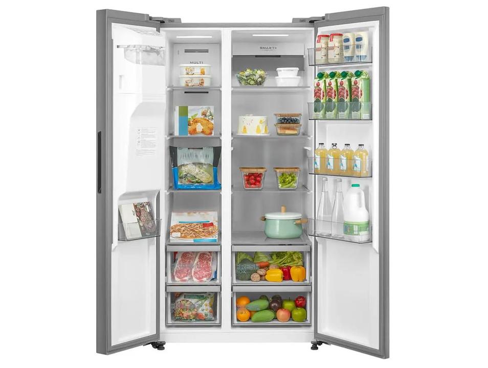 Geladeira/Refrigerador Midea Smart Sensor Frost Free Prata 570L MDRS761MYD462 - 5