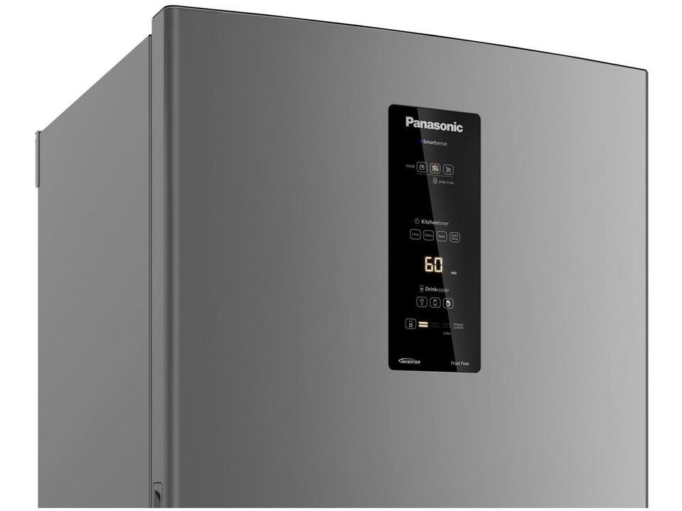 Geladeira/Refrigerador Panasonic Frost Free Duplex Inverse Aço Escovado 460L NR-BB64PV1X - 7
