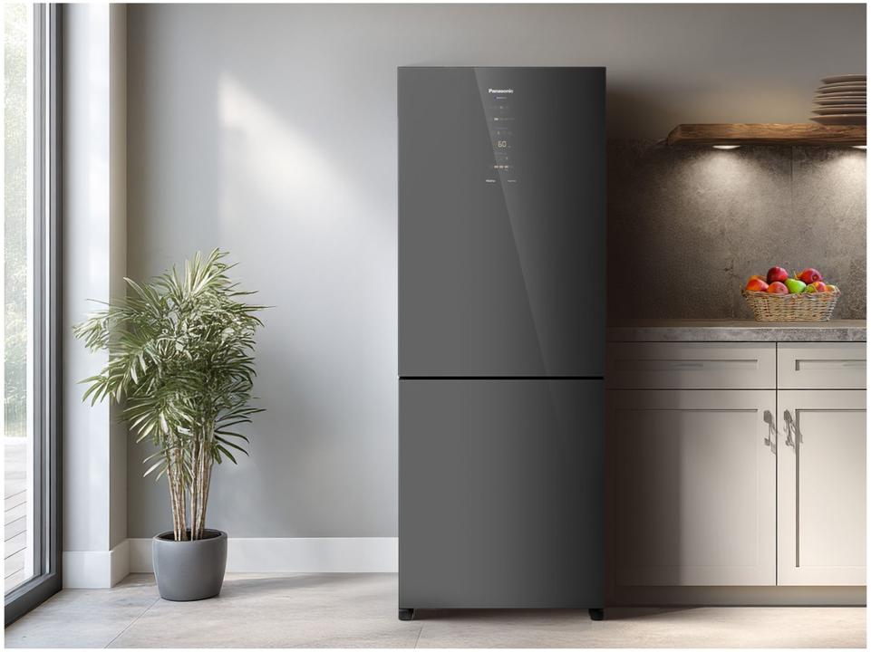 Geladeira/Refrigerador Panasonic Frost Free Duplex Inverse Espelhada 450L BB65 Diamond Glass - 12