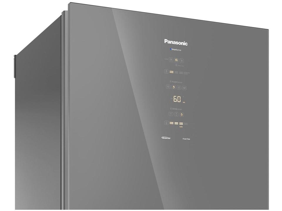 Geladeira/Refrigerador Panasonic Frost Free Duplex Inverse Espelhada 450L BB65 Diamond Glass - 7