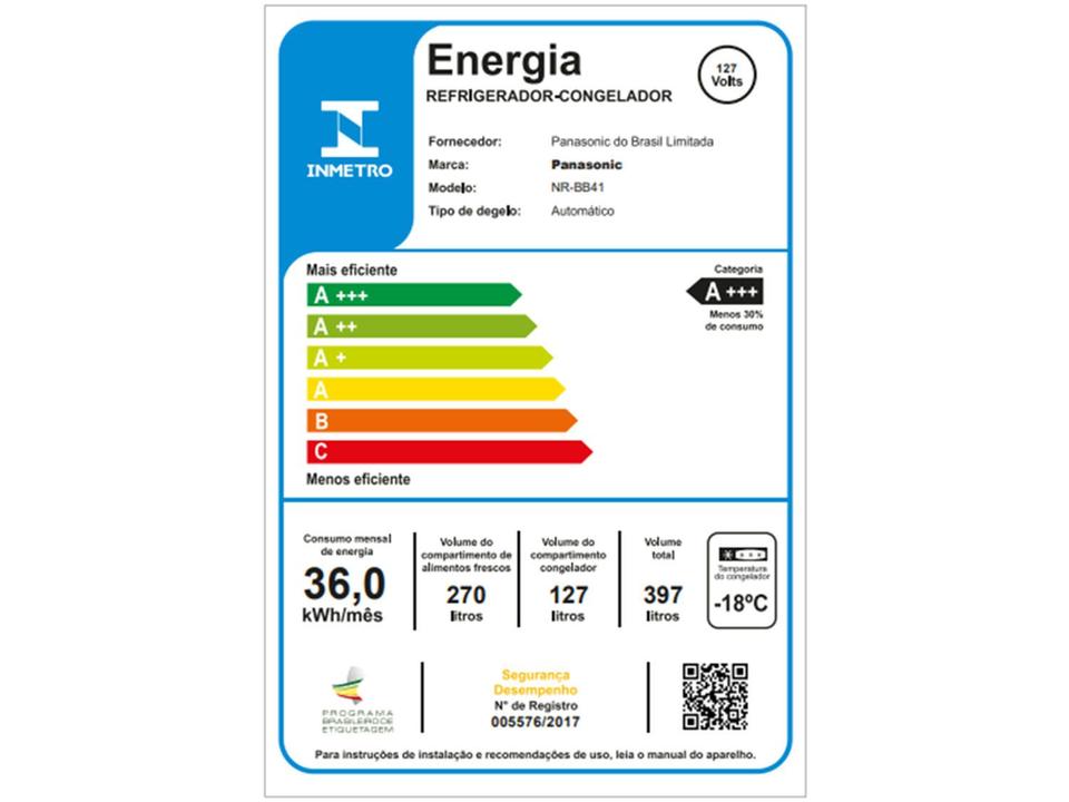 Geladeira/Refrigerador Panasonic Frost Free I - 11
