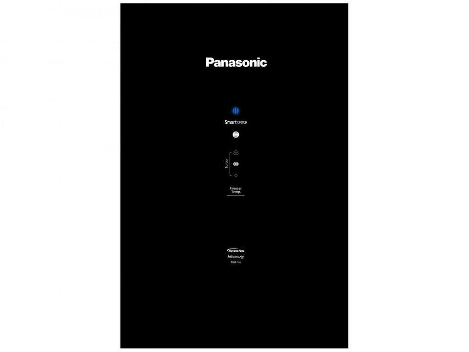 Geladeira/Refrigerador Panasonic Frost Free Inverse Black Glass 397L NR-BB41GV1BB - 4