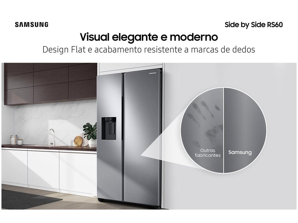 Geladeira/Refrigerador Samsung Frost Free Side by Side 628L com Dispenser de Água e Gelo RS60T5200S9 - 4
