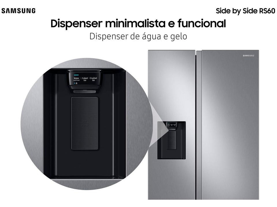 Geladeira/Refrigerador Samsung Frost Free Side by Side 628L com Dispenser de Água e Gelo RS60T5200S9 - 7