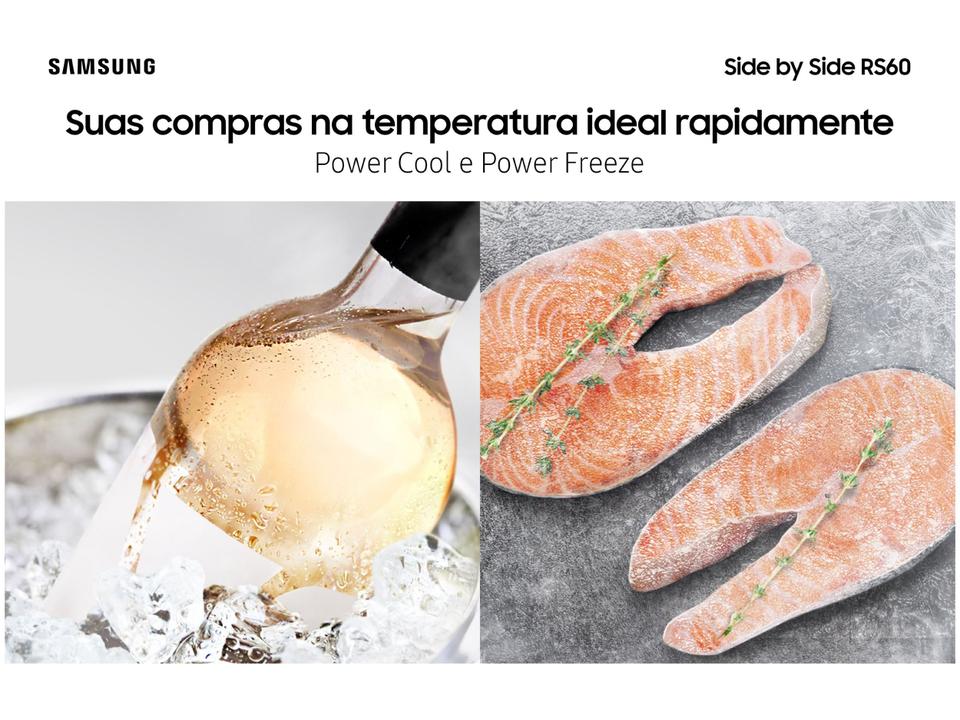 Geladeira/Refrigerador Samsung Frost Free Side by Side 628L com Dispenser de Água e Gelo RS60T5200S9 - 6