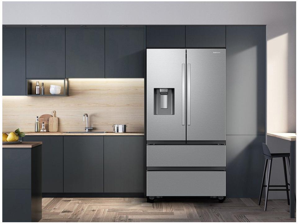 Geladeira/Refrigerador Samsung Smart Frost Free French Door Prata 467L com Dispenser de Água e Gelo RF26CG740 - 3